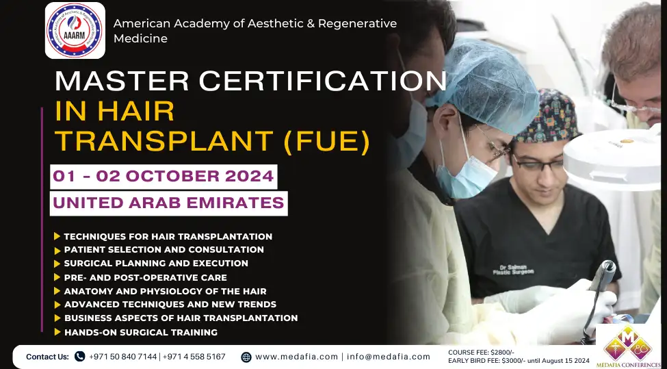 MASTER CERTIFICATION IN HAIR TRANSPLANT (FUE)